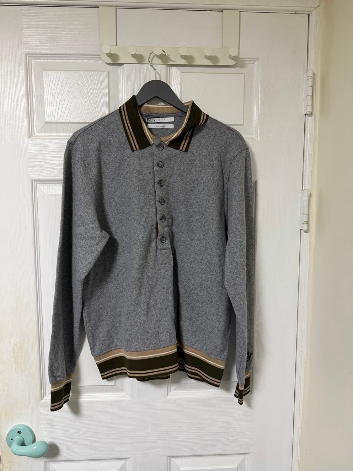 Ranra 란라 그레이 퍼밍 폴로셔츠 M 상품이미지1