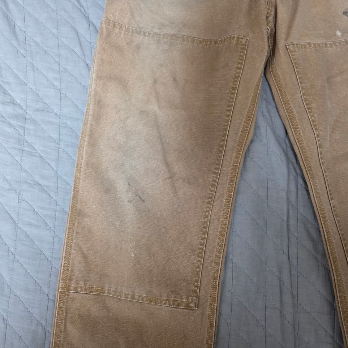 [S] 세인트미카엘 23AW 더블니 워크 팬츠 베이지 상품이미지2