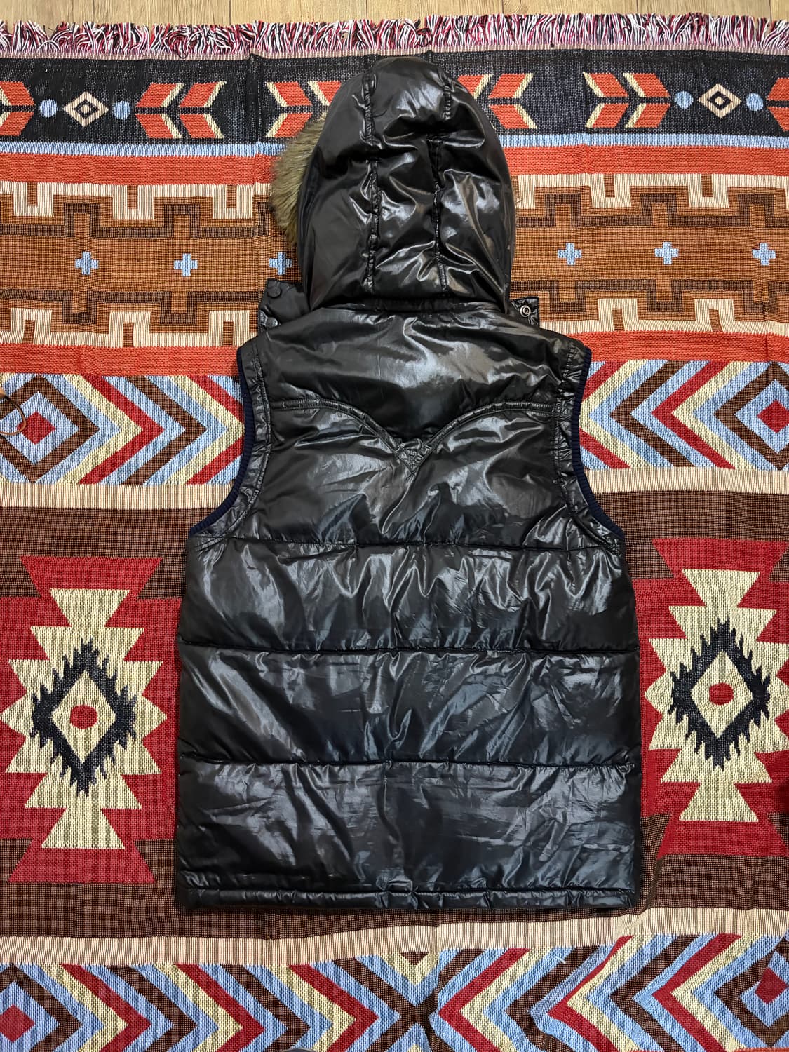 100) 리바이스 웨스턴 패딩조끼 베스트 후드 탈부착 상품이미지8