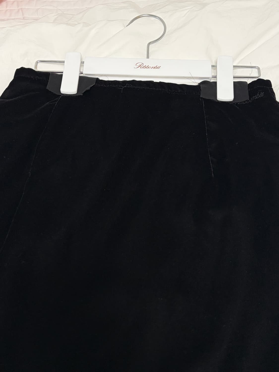 리본빛 velvet long skirt S사이즈 상품이미지5