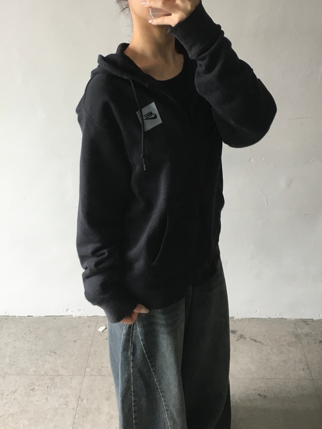 나이키 박스로고 후드집업 상품이미지2