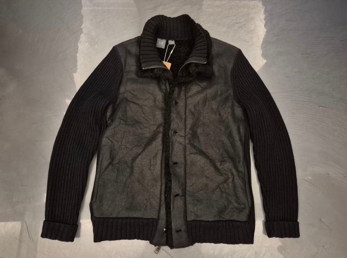 Armani Exchange 쉐르파 니트 자켓 상품이미지1