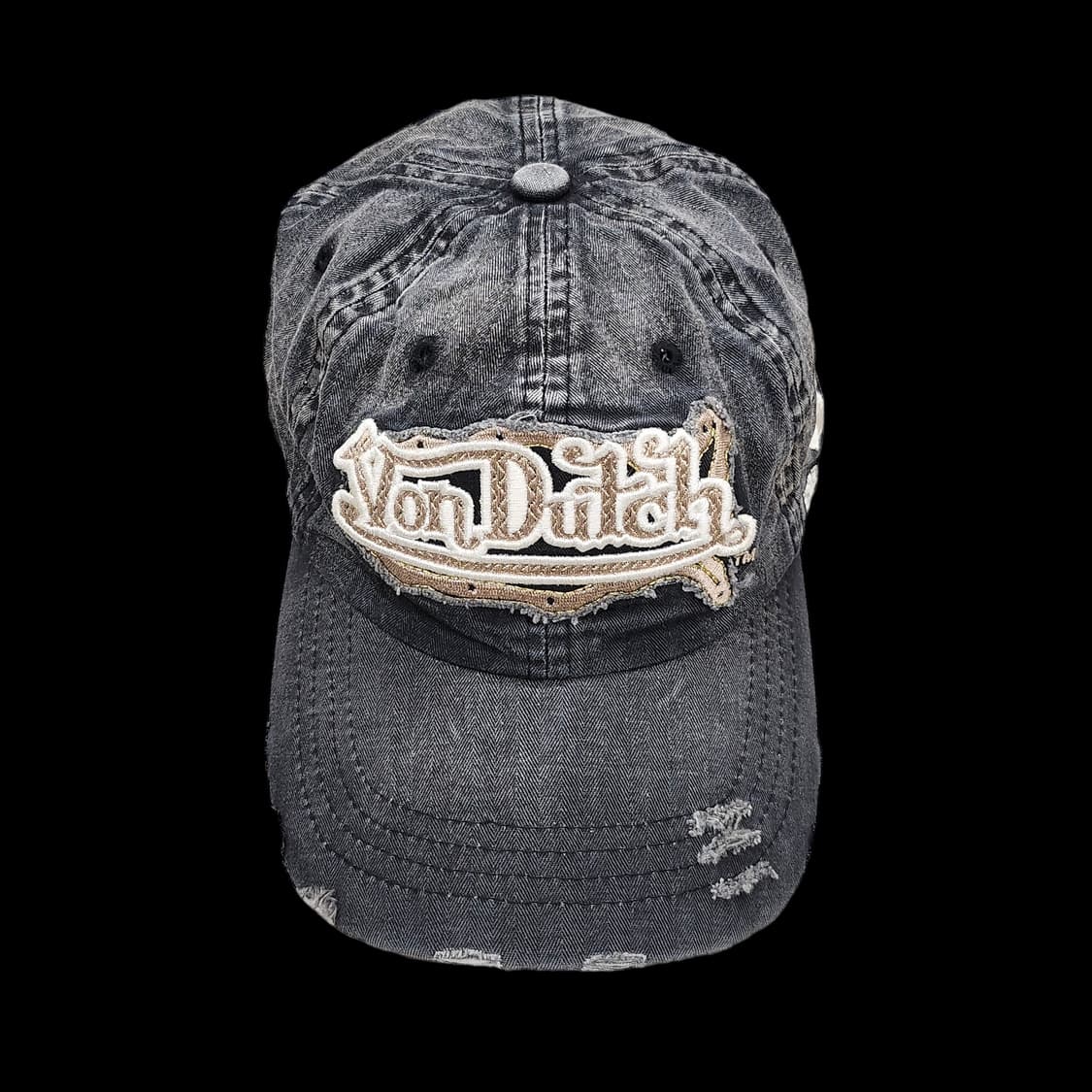 Von dutch 본더치 그레이 데미지 워싱 빈티지 볼 상품이미지1