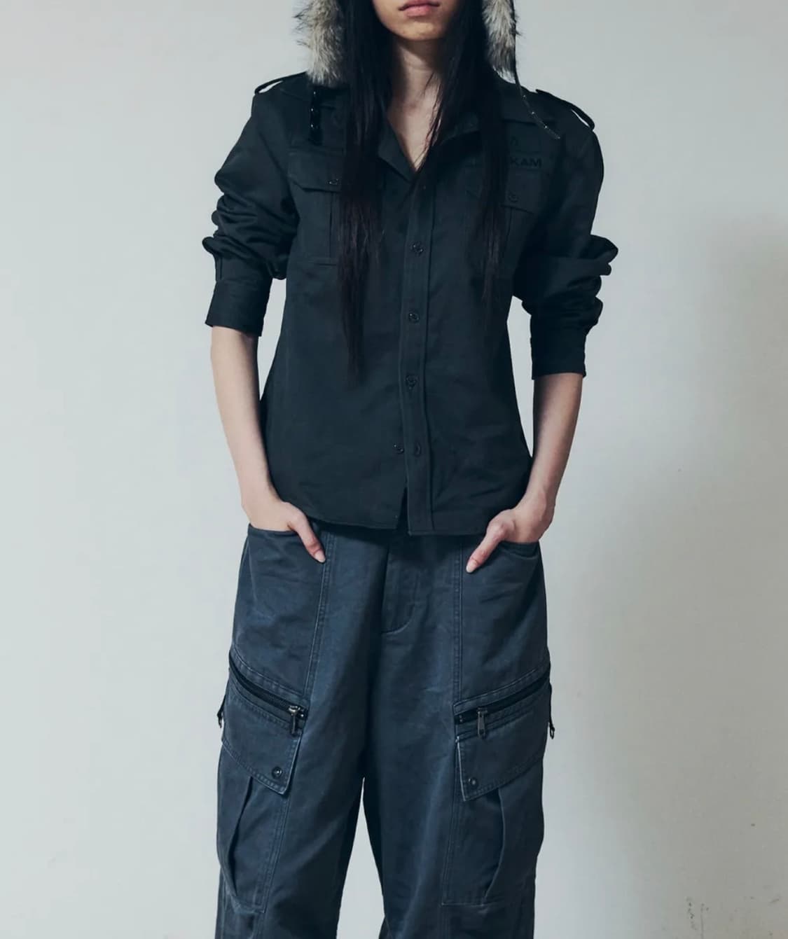 AAKAM Military Field Shirts (Dark Gray) 상품이미지4