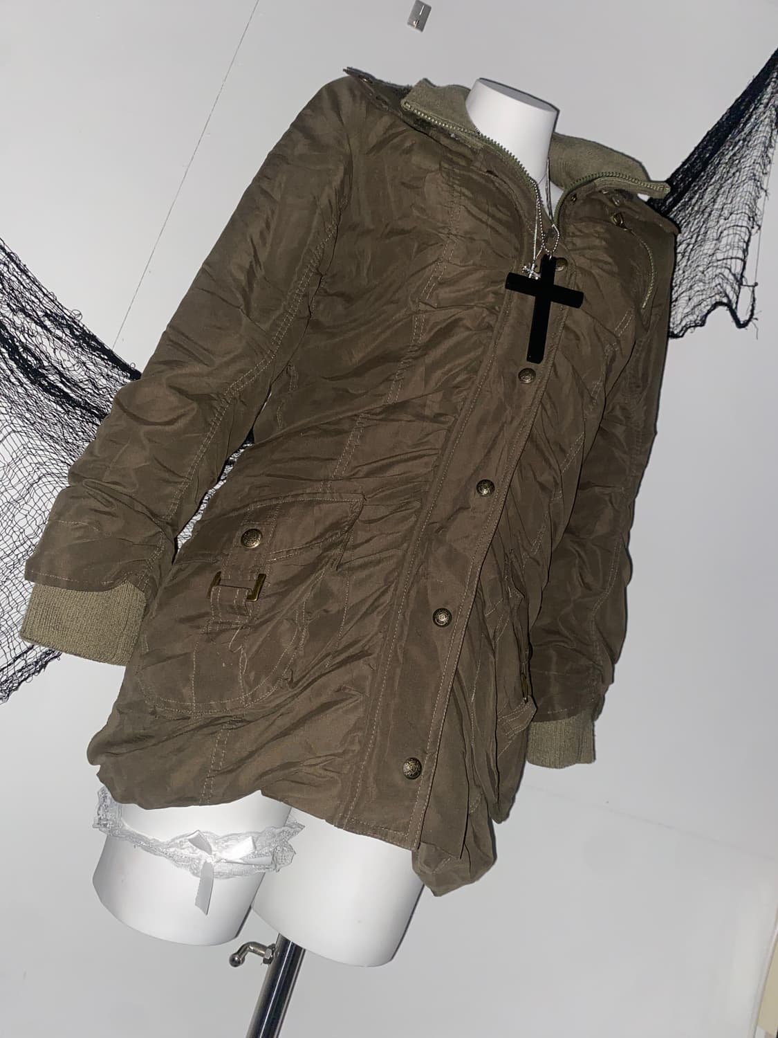 ꒰ঌ AGATE JEAN 야상 셔링 카고 자켓 ໒꒱ 상품이미지4