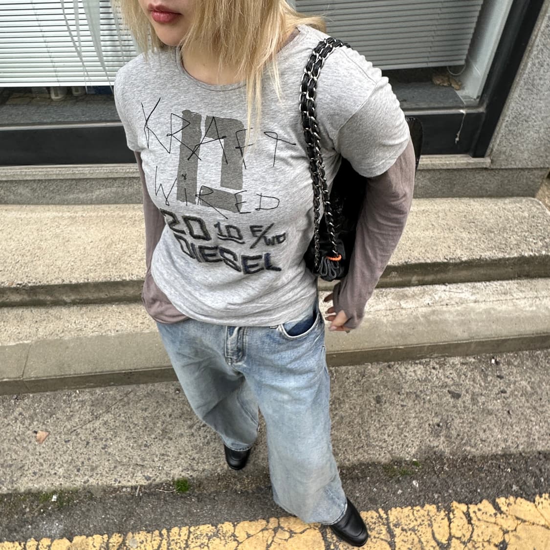 00s 빈티지 디젤 반팔 티셔츠 상품이미지9