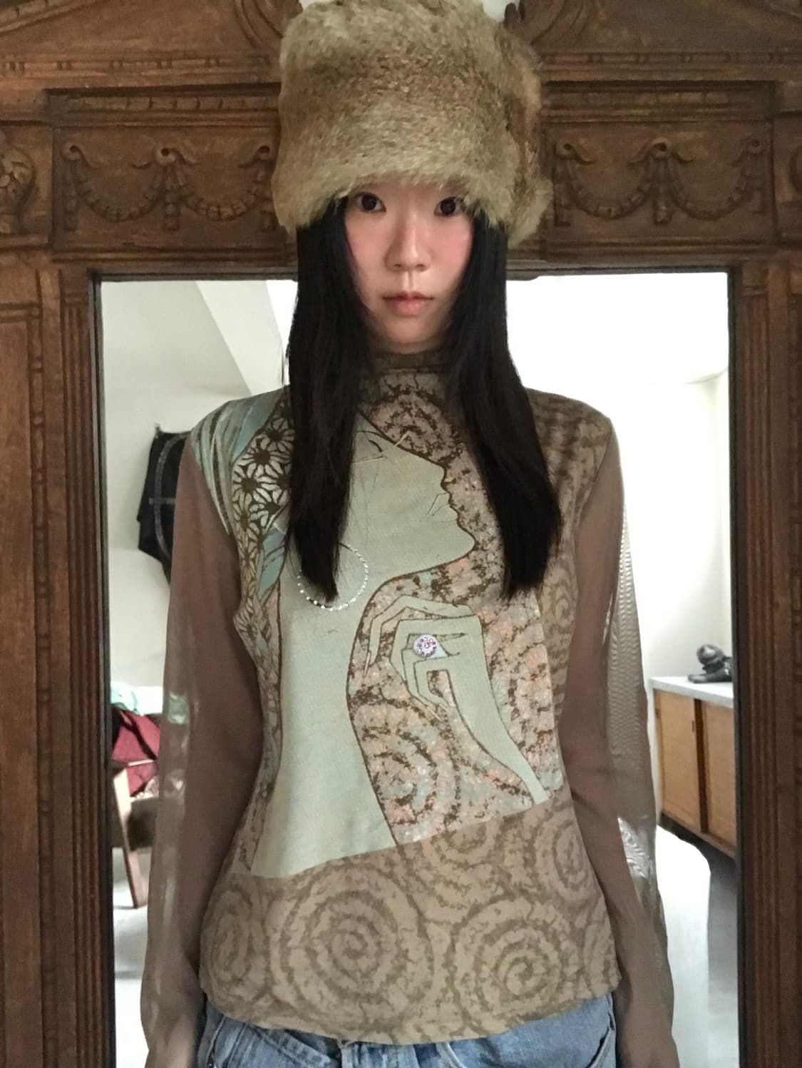 vintage fur hat 상품이미지2