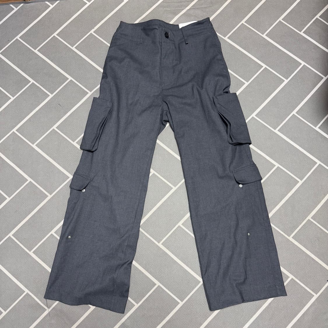 (M) Yiyae 이예 모듈러 카고 슬랙스 그레이 상품이미지2