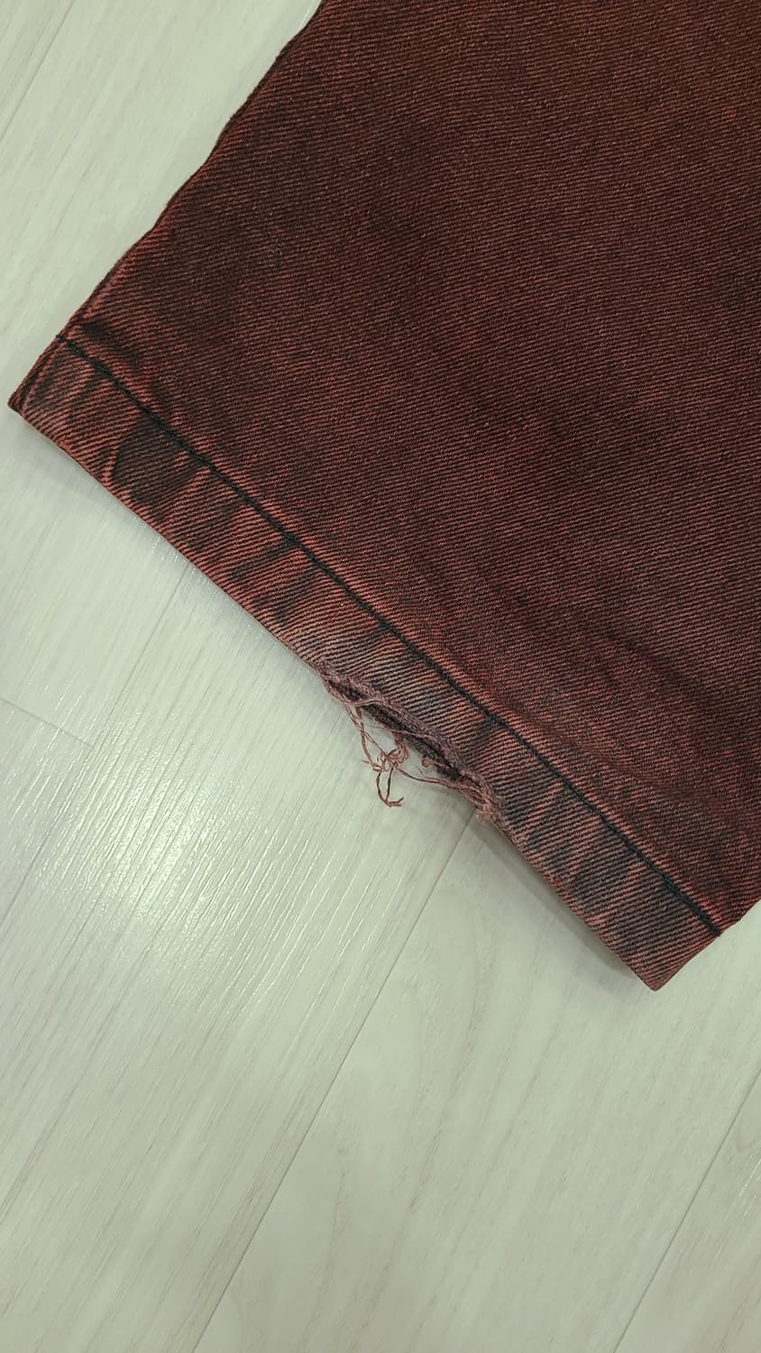 폴라스케이트 구형 빅보이팬츠 레드블랙 s사이즈 상품이미지3