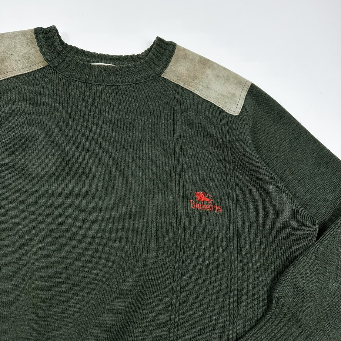 버버리 올드스쿨 카키 코만도 니트 (L) 상품이미지3