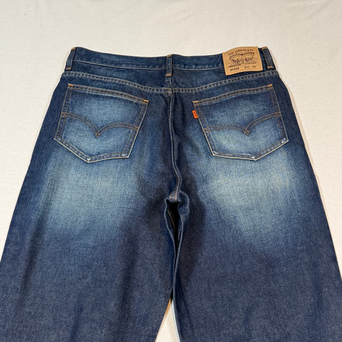 36inch) 리바이스 와이드 스트레이트 핏 워싱 데님 청바지 상품이미지2