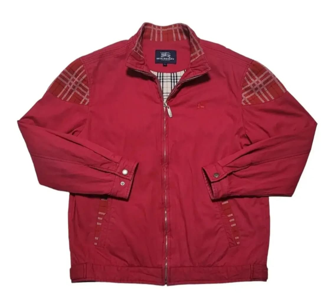 (L) 버버리런던 체크 디테일 블루종자켓 버버리자켓 상품이미지2