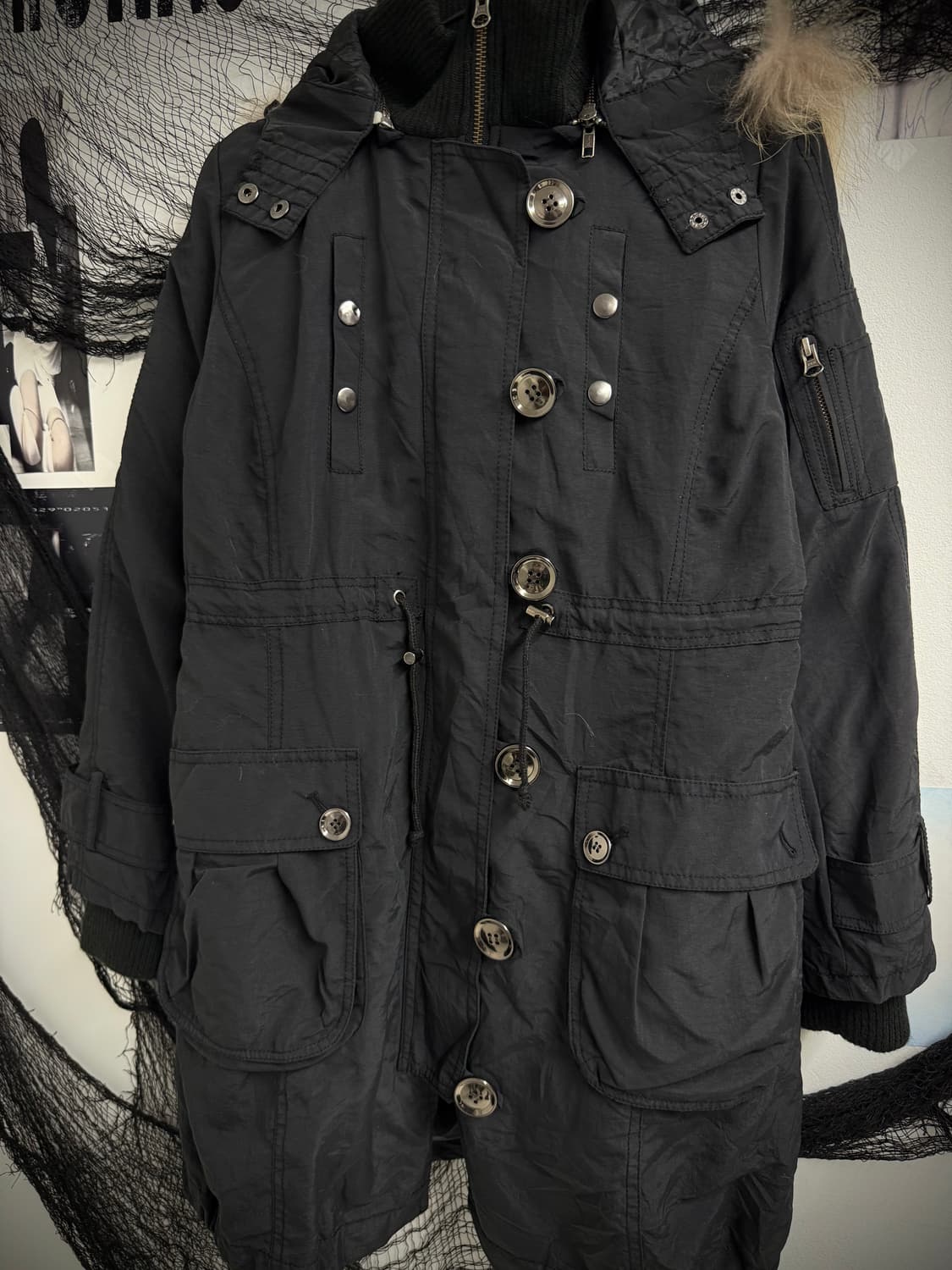 00s button detailed long jumper 상품이미지2