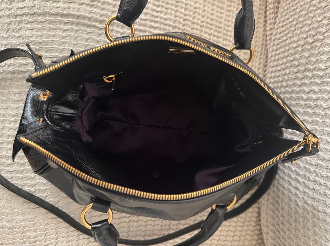 미우미우 비텔로 럭스 보우 사첼백 토트 크로스 상품이미지6