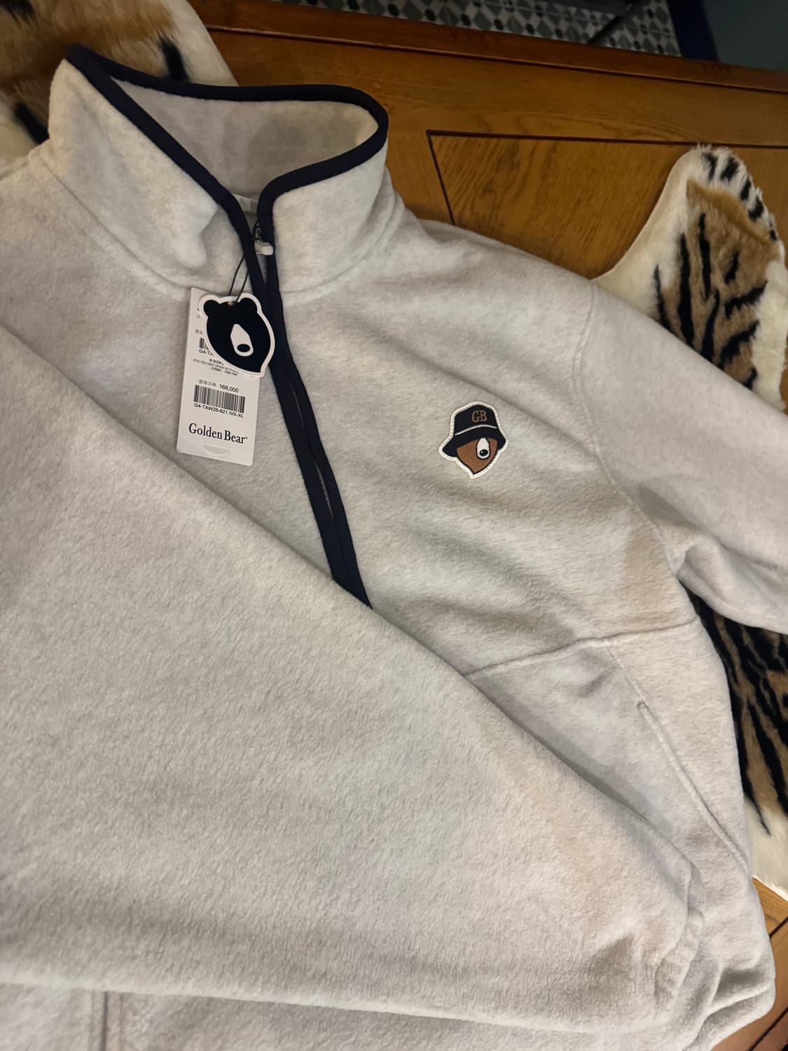 [골든베어] Soft Touch Half Zip-up T-shirt 상품이미지4