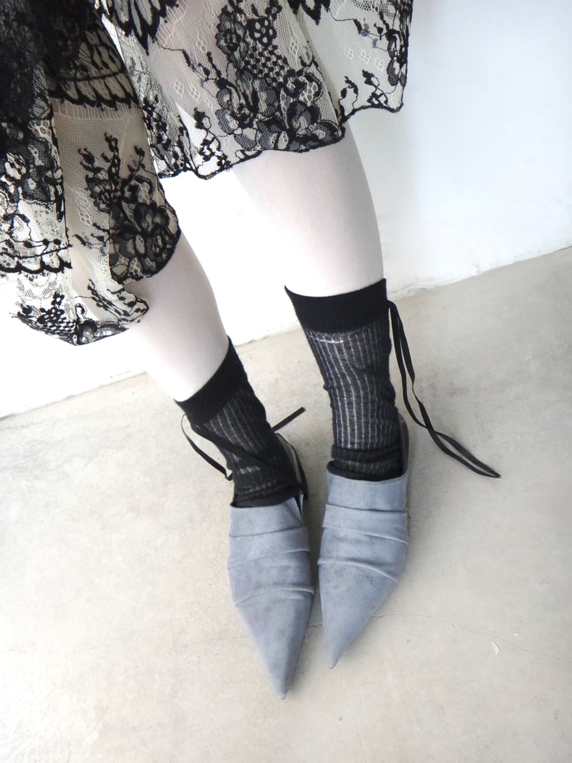 Swan lace shirring detail ops  상품이미지6