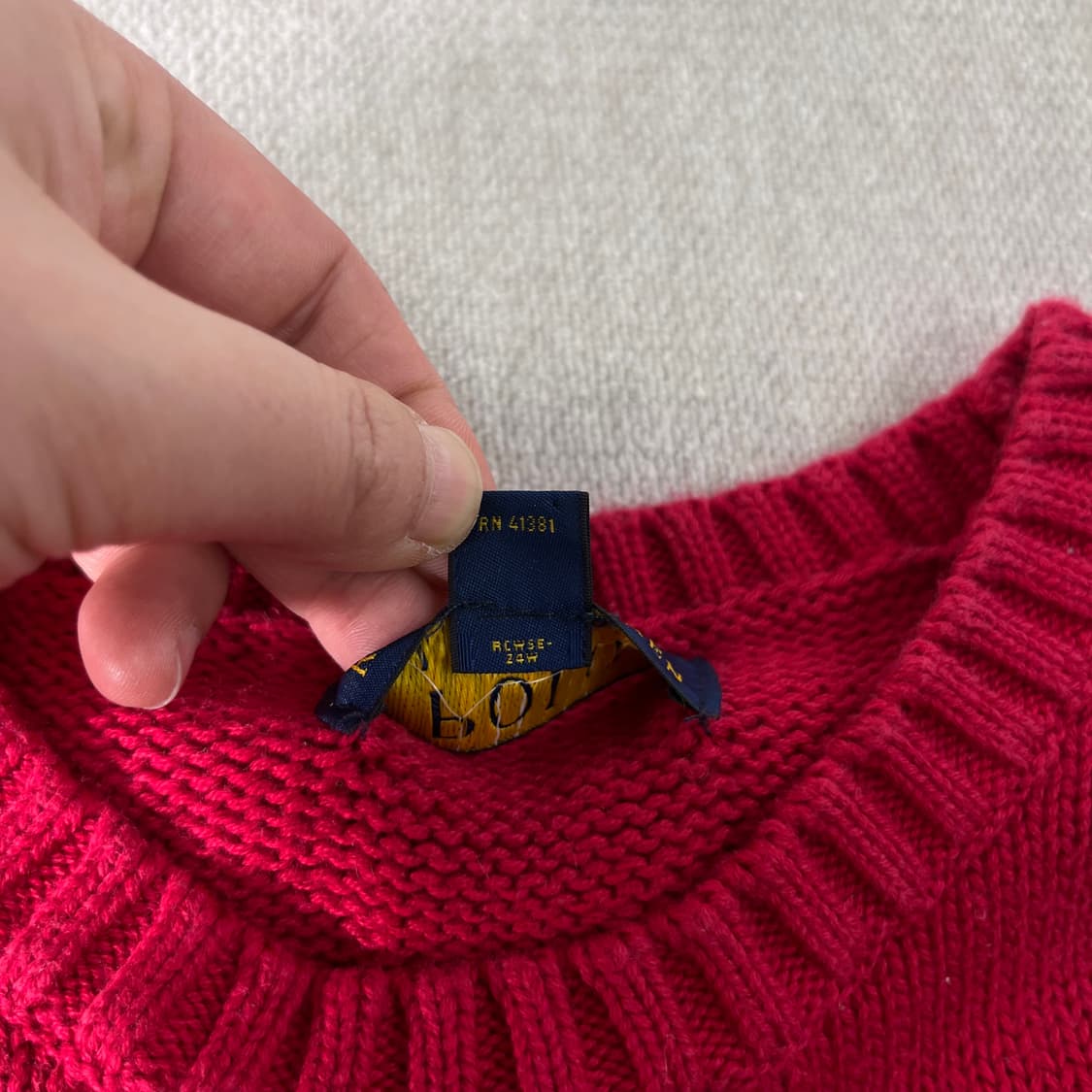 95 폴로랄프로렌 스트라이프 코튼 니트 상품이미지5