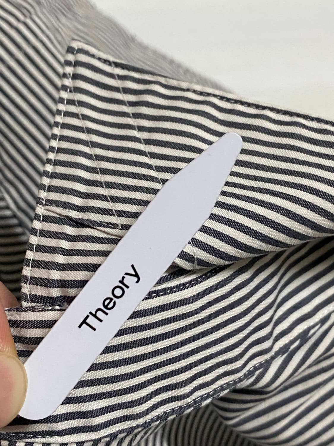 Theory 띠어리 여성 테일러드 스트라이프 셔츠 S 상품이미지4