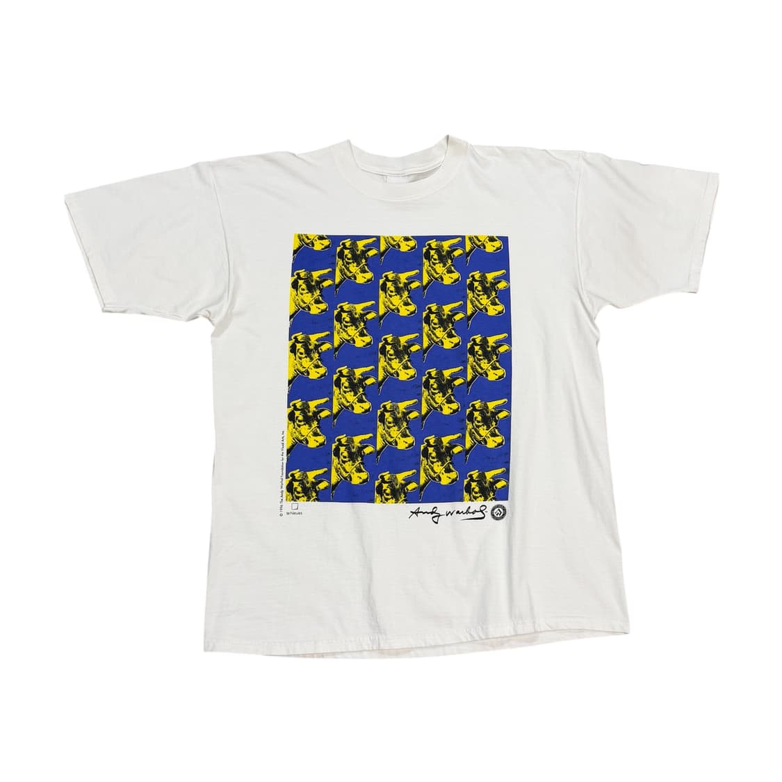 빈티지 90s Andy warhol Cow 앤디워홀 아트 티 상품이미지1