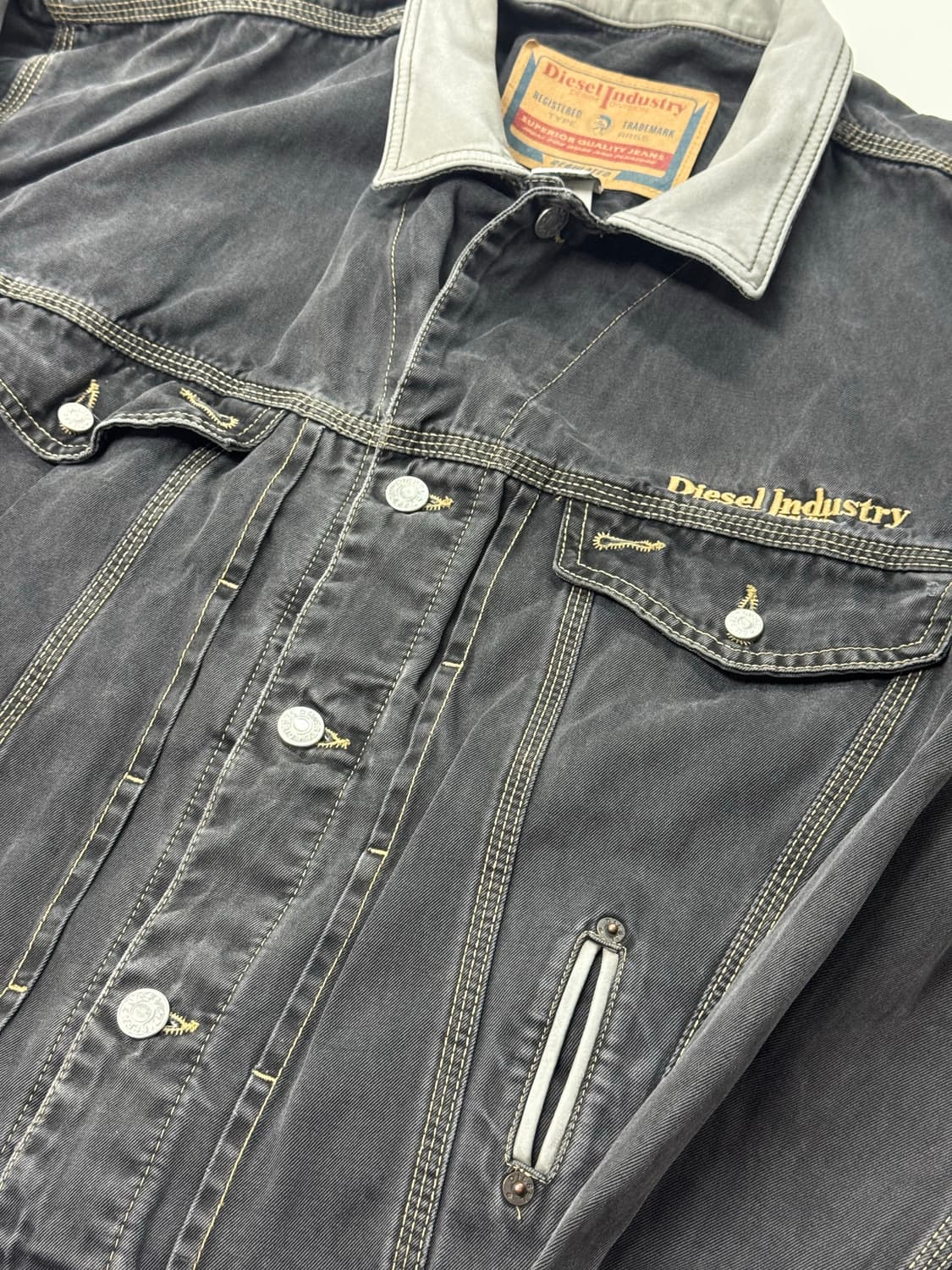 90-00 디젤 레더 카라 트러커 L 상품이미지1