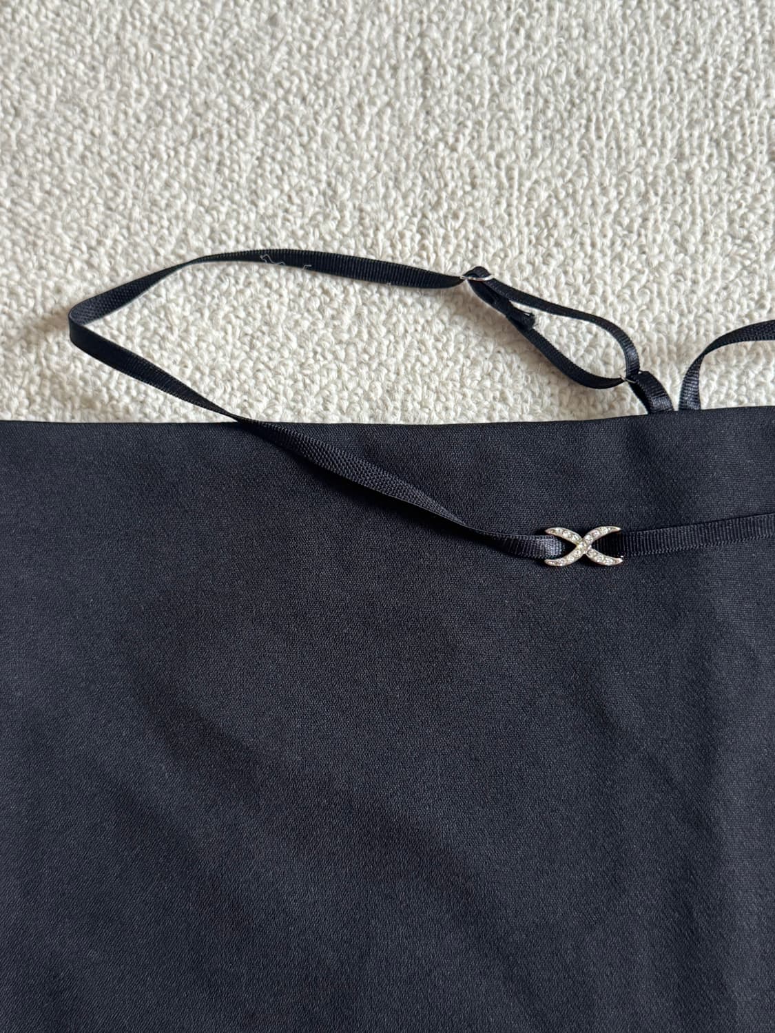 바디수트 허리 스트랩 로우웨이스트 베이직 스커트 새상품 M 상품이미지4