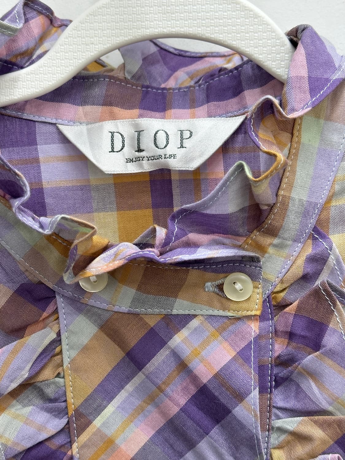 🔮슈슈룬 바닐라의 마법소녀 코디세트🔮 러블리 마계 체크 블라우스 상품이미지4