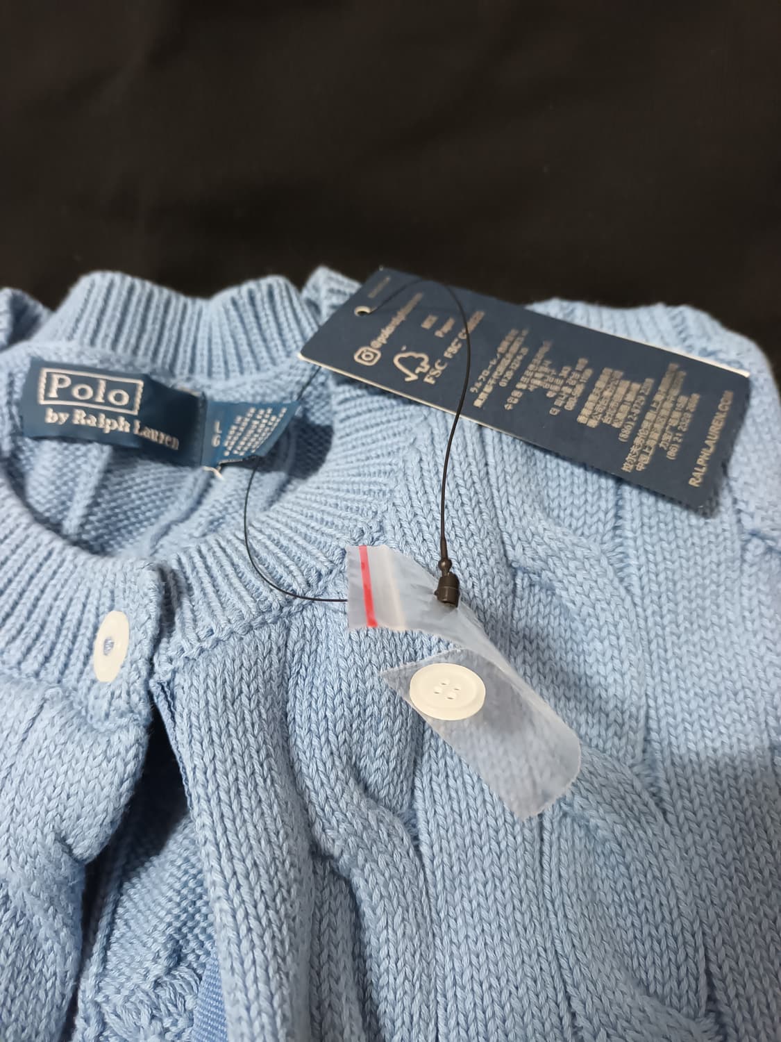 폴로 랄프로렌 케이블 니트 가디건 L 상품이미지2