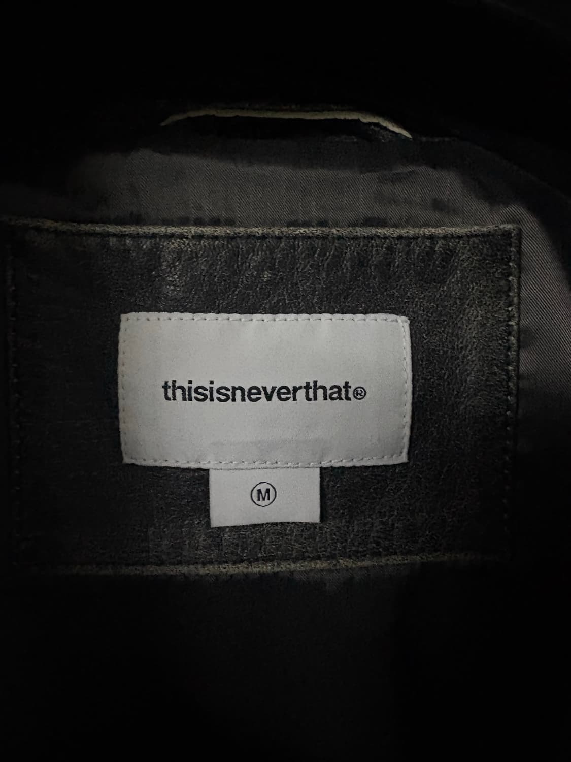 디스이즈네버댓 플라이트 레더 자켓 m 상품이미지3