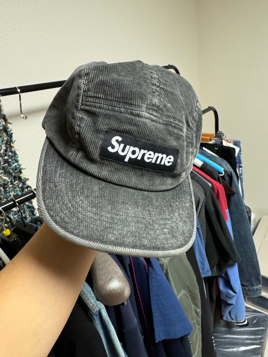슈프림 데님 캠프캡 상품이미지1