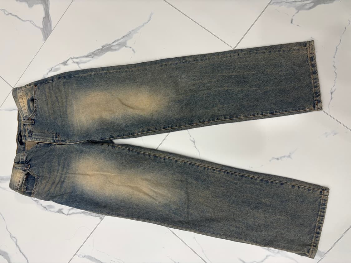 샌드워싱 세미와이드데님 판매합니다 상품이미지1