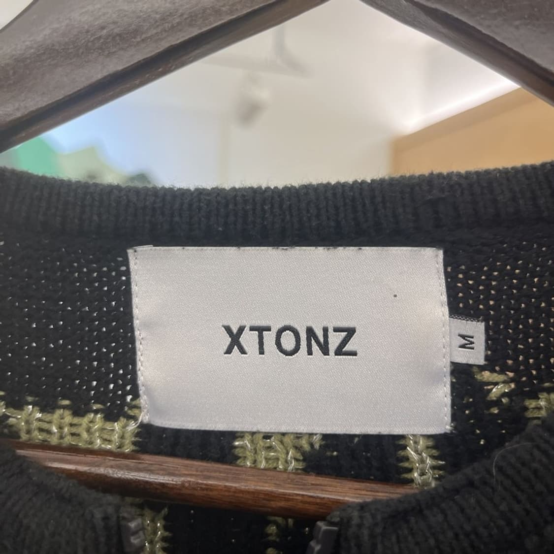 엑스톤즈 스트릿 셀즈 오버핏 투웨이 니트 집업 가디건 M C09783V 상품이미지5