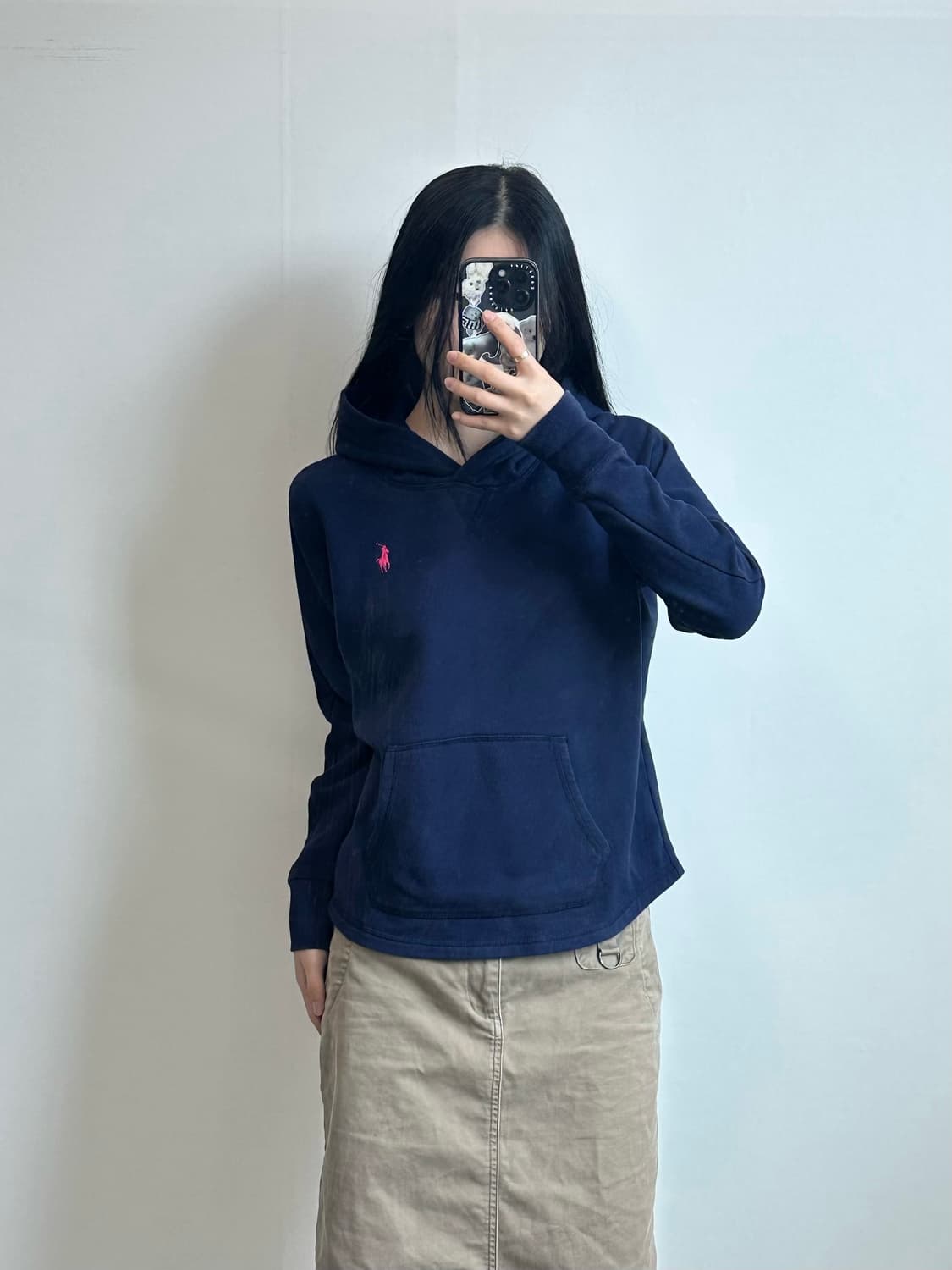 폴로 랄프로렌 네이비 후드티 상품이미지1