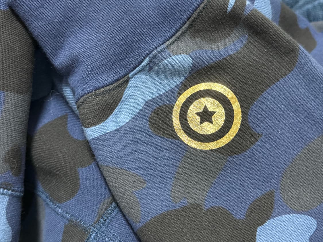 베이프 더블샤크 금장 후드집업M 상품이미지7