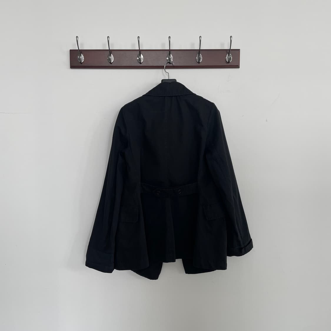 이자벨마랑 린넨 블랙 더블 면 코트 상품이미지5