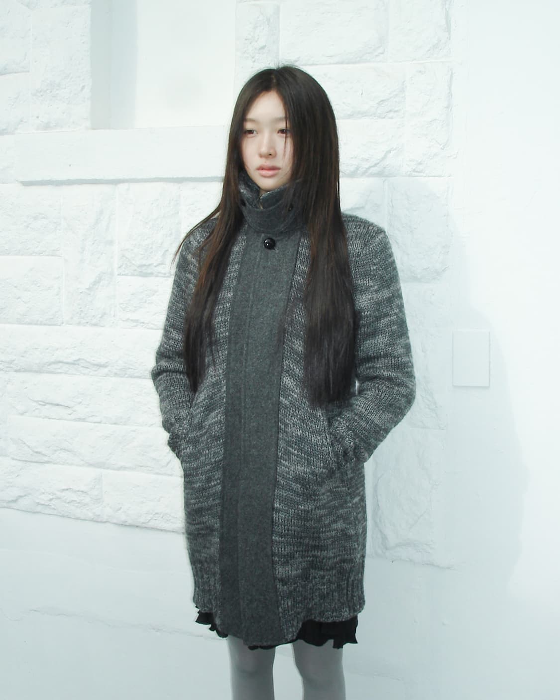 SACAI wool mix knit coat  상품이미지2
