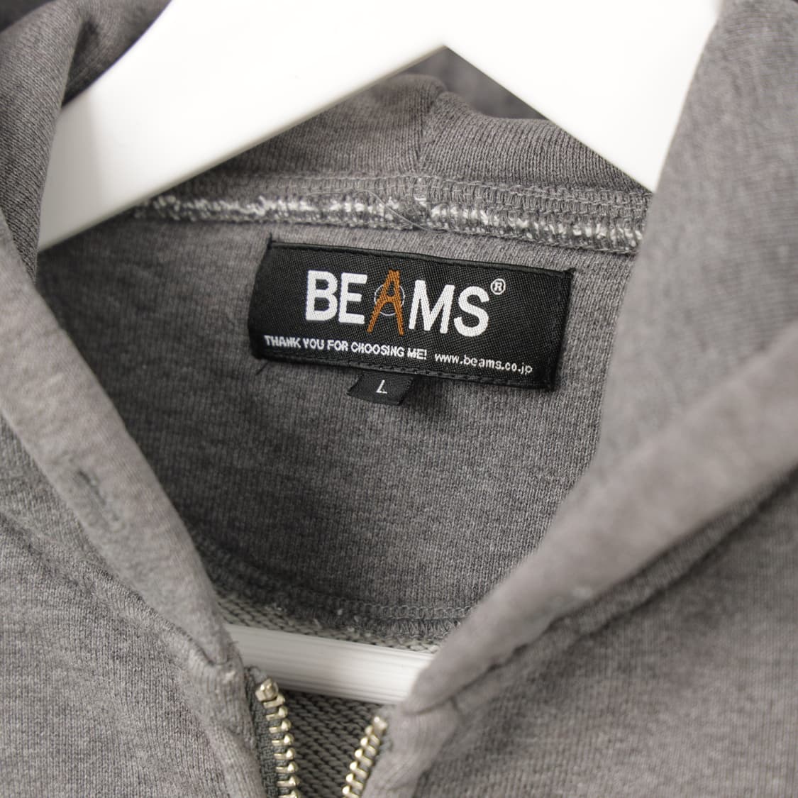 빔즈 그레이 후드 집업 상품이미지4