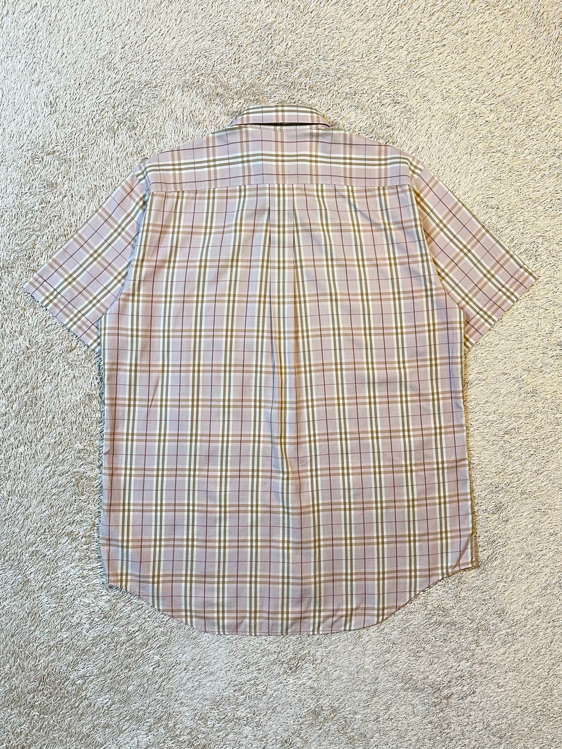 버버리 BURBERRY 포켓 노바체크 반팔셔츠 핑크 상품이미지4