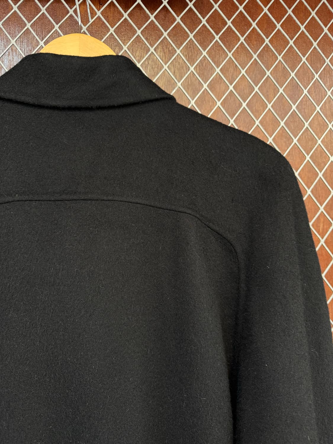 LANIERIE LUIGI COLOMBO 콜롬보 캐시미어 블랙 더블 코트 상품이미지6