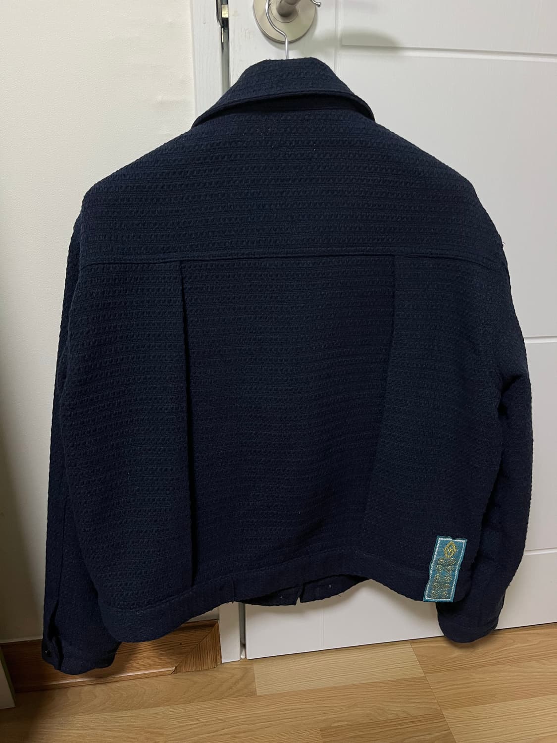 카락터 Weave truker jacket Navy 상품이미지3