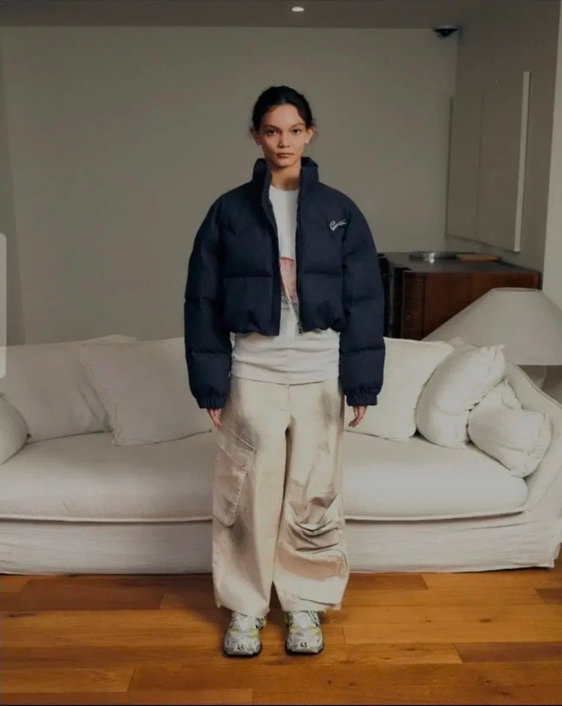 (미사용)로레일즈 데님 크롭 덕다운 자켓 상품이미지3