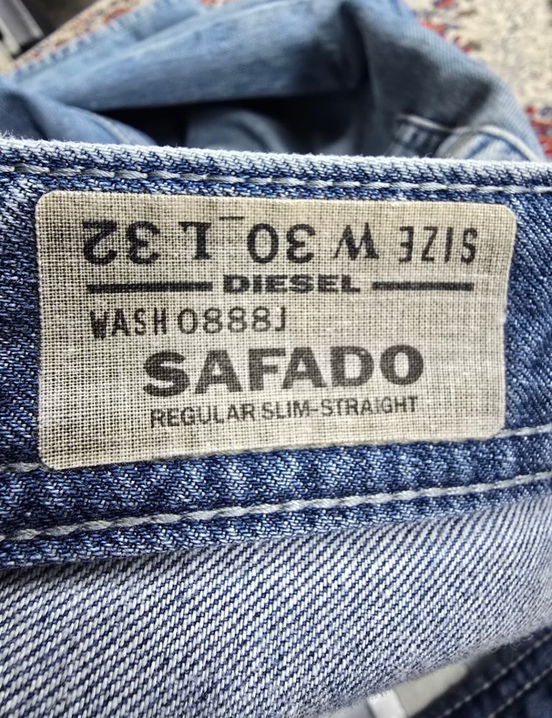 디젤 워싱 데님 청바지 상품이미지3