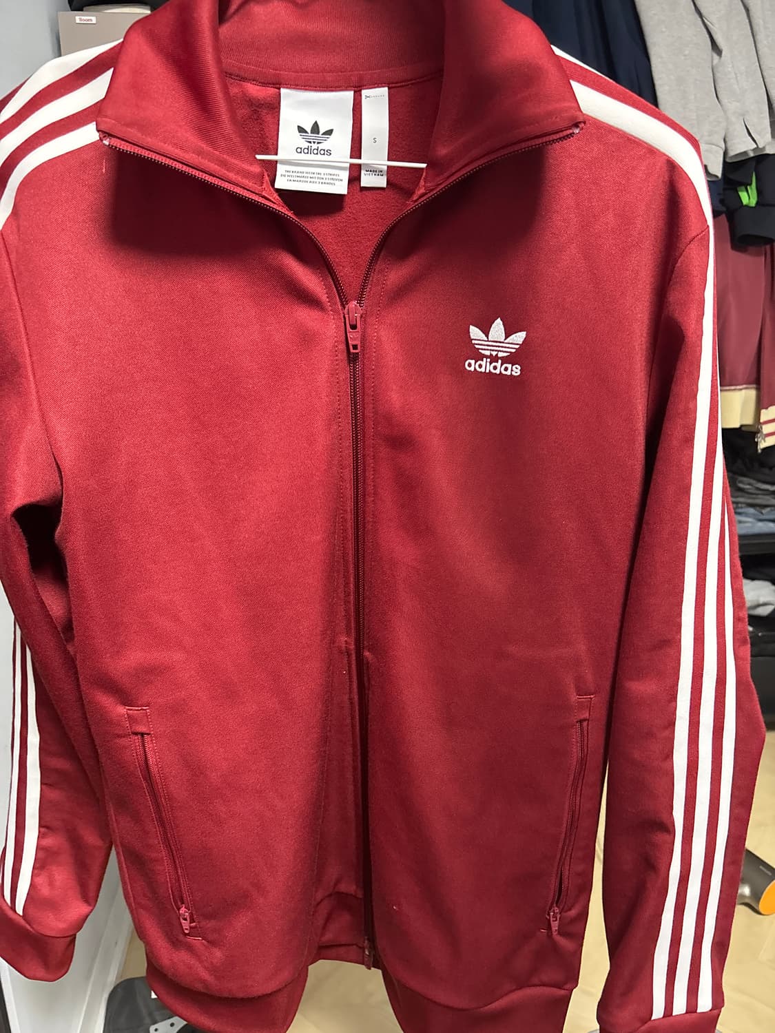 아디다스 베켄바우어 져지 버건디cw1251 상품이미지1