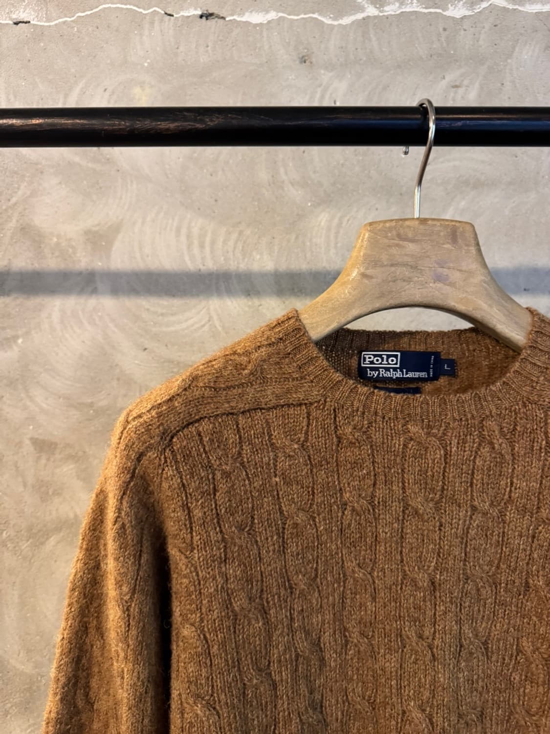 폴로 랄프로렌 램스울 케이블 니트 100 상품이미지2