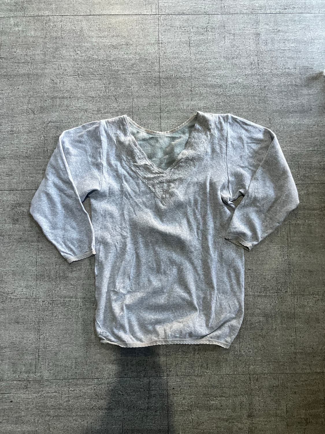 일본빈티지 샬롬 하구미모리걸 달천깔페어리 레이스 긴팔티셔츠 상품이미지1