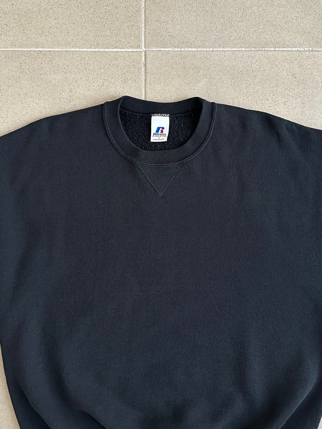 00s 빈티지 러셀 스웻셔츠 블랙 L 상품이미지4