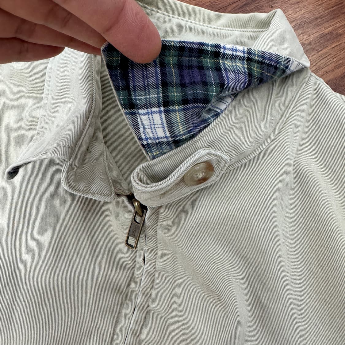 95(XL) 폴로 랄프로렌 90s 카키로고 베이지 스윙톱 자켓  상품이미지7