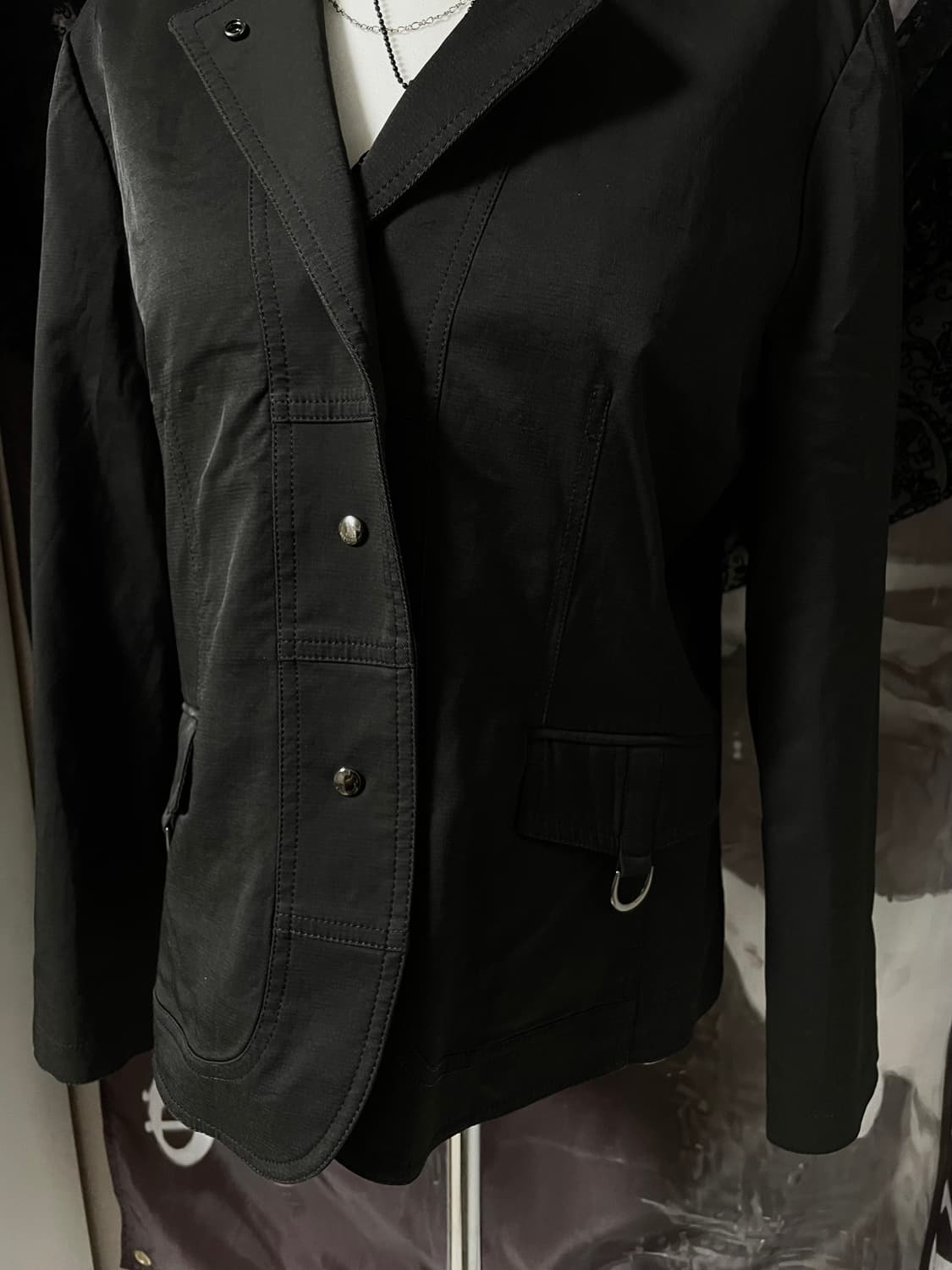 Black Vintage Gothic detail Jacket 헬무트랭 상품이미지3