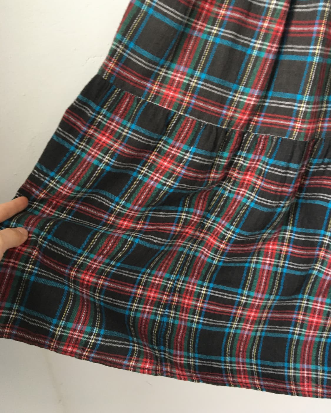 Check pattern layer skirt 상품이미지2