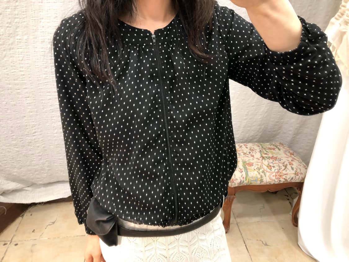 Dot crop windbreaker 상품이미지3