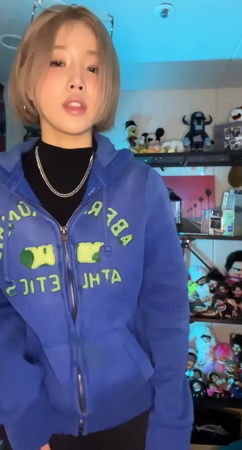 아베크롬비 아치 로고 후드 집업 S 상품이미지1